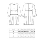 0207 Выкройка платье для девочки Д-5-01-146