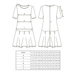 0211 Выкройка платье для девочки Д-5-02-152