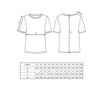0216 Выкройка футболка детская прямая М-4-01-158