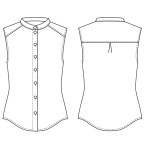 0052 Выкройка блузка женская 116401-50