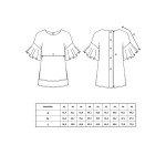 0062 Выкройка блузка женская 121401-54