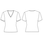 0181 Выкройка футболка женская 4-30-54
