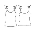0226 Выкройка блузка женская 4-34-44