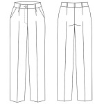 0039 Выкройка брюки женские 1-01-50