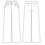 9896 Выкройка брюки женские 1-08