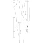 0011 Выкройка брюки женские 1-10-54