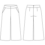 9891 Выкройка брюки женские 1-11