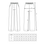 0075 Выкройка брюки женские 1-13-1-60