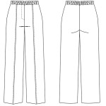 0063 Выкройка брюки женские 121102-44