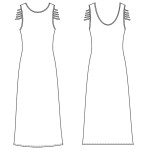 0127 Выкройка платье женское 113559-44