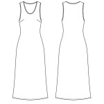 0151 Выкройка платье летнее 121510-50
