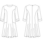 0040 Выкройка платье женское 216509-48