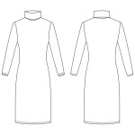 0115 Выкройка платье женское 5-04-50
