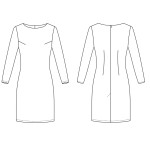 0059 Выкройка платье женское 5-18-50