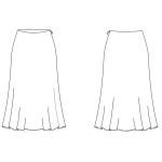 0012 Выкройка юбка женская 2-02-56