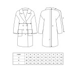 0051 Выкройка пальто женское 216801-50