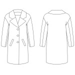 0015 Выкройка пальто женское 8-01-48